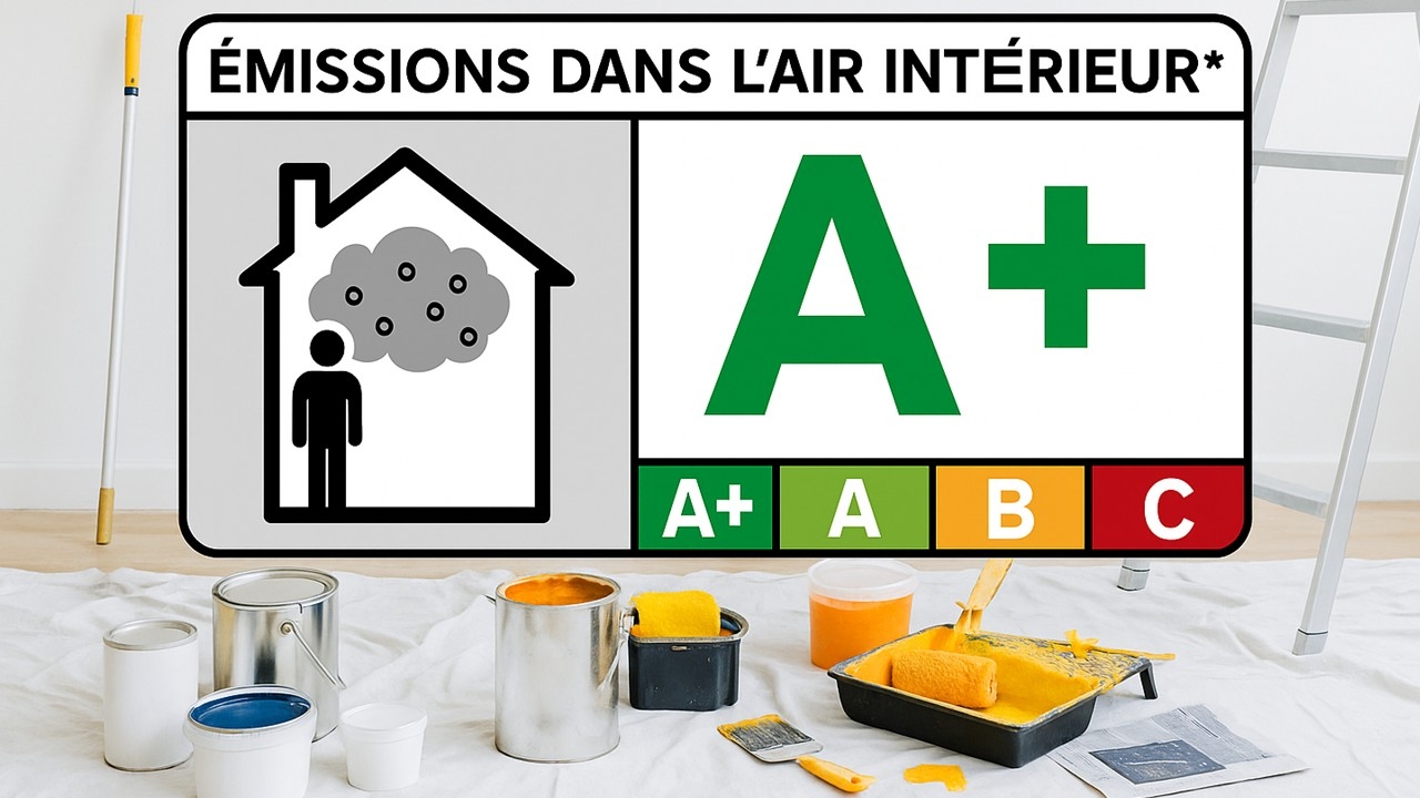 L'étiquetage réglementaire relatif à l'émission des COV dans l'air intérieur présent sur les produits de construction et de décoration