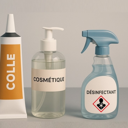 Des produits pouvant émettre des aldéhydes : de la résine, de la colle, des sprays ménagers et désinfectants
